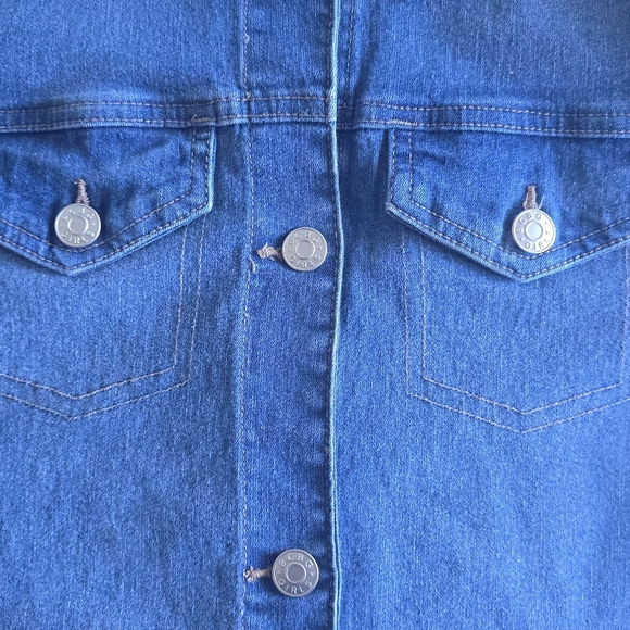 BCBG Girls Denim Jacket L (14/16) π Soft Stretchy Jean Jacket β Trendy & Comfy! - Picture 10 of 11